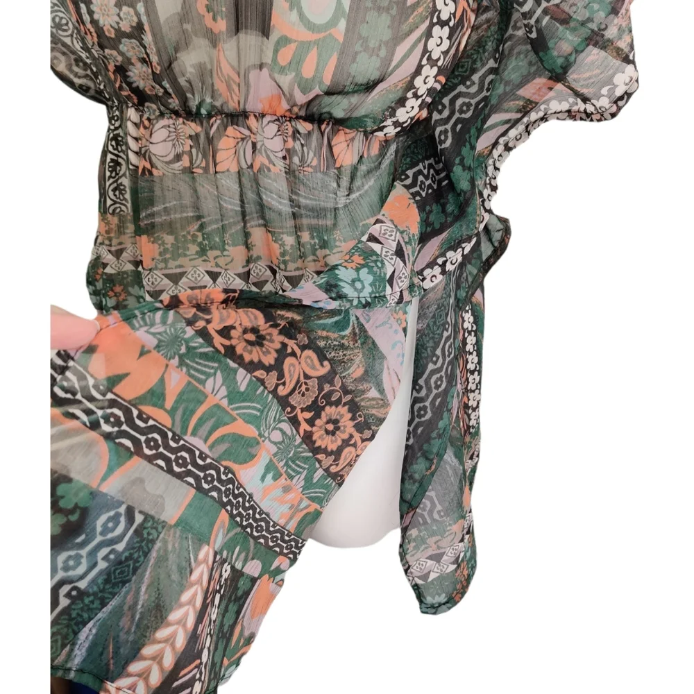 NORDSTROM Azura Sheer Split Sides Coverup EUC sz OSFM